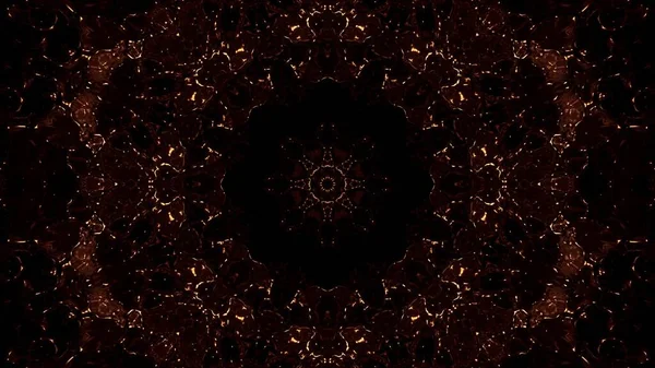 Космический Фон Красивыми Узорами Золотых Огней — стоковое фото