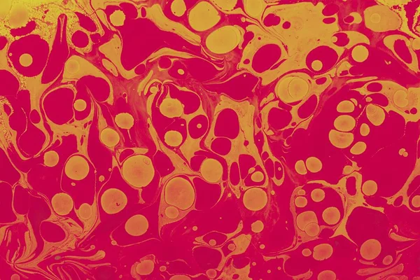 Detailní Záběr Abstraktní Malby Složené Červené Oranžové Barvy — Stock fotografie