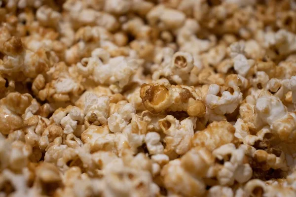 Detailní Záběr Chutně Vypadajících Popcornů — Stock fotografie
