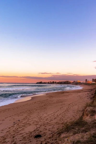 Ein Atemberaubender Blick Auf Den Seabright State Beach Bei Sonnenuntergang — Stockfoto