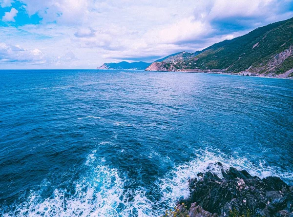 5つの土地の海 チンク テレ国立公園 イタリア — ストック写真