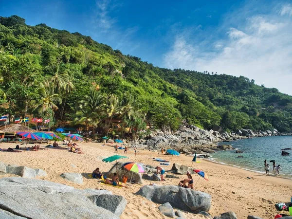 Una Bella Spiaggia Phuket Thailandia — Foto Stock