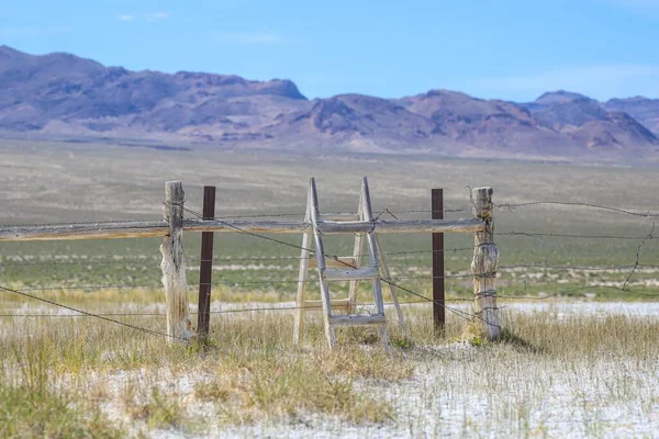 Nye County Nevada United States May 2020 Wooden Ladder Crosses — Stock Photo, Image