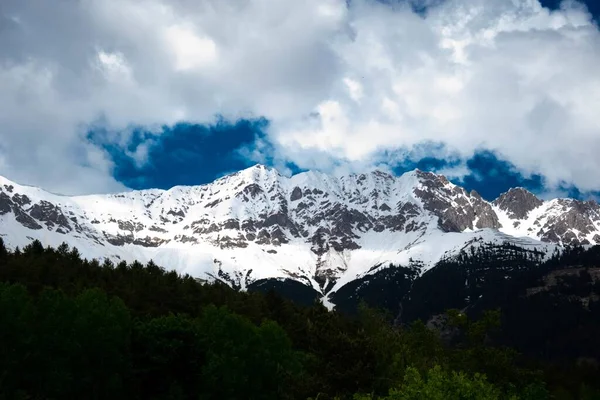 Paysage Panoramique Sommets Enneigés Près Glacier Bear Parc National Des — Photo