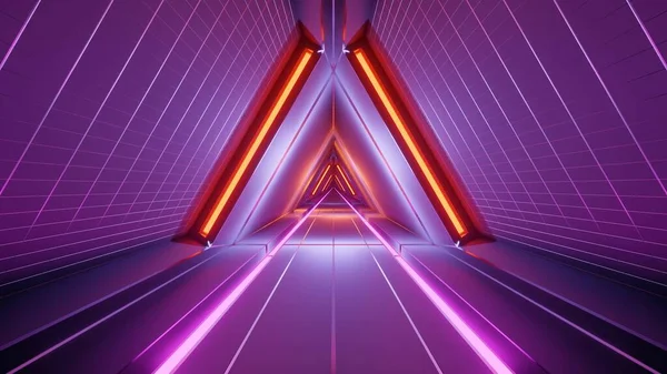 A cosmic background of a 3D rendering of pink and orange lights - perfect for a digital background