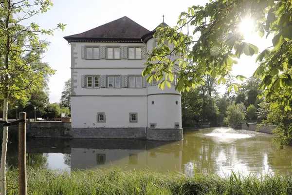 Eine Erstaunliche Aufnahme Vom Wasserschloss Bad Rappenau — Stockfoto