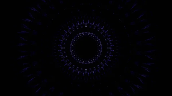Рендеринг Абстрактного Футуристического Фона Фиолетовыми Неоновыми Огнями — стоковое фото