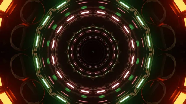 Een Kosmische Achtergrond Van Een Weergave Van Groene Zwarte Rode — Stockfoto
