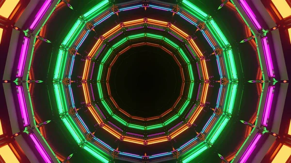 Kosmisk Bakgrunn Gjengivelse Fargerike Lys Perfekt Digital Bakgrunn – stockfoto