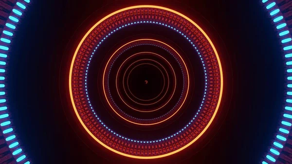 Een Kosmische Achtergrond Van Een Weergave Van Blauw Oranje Rode — Stockfoto