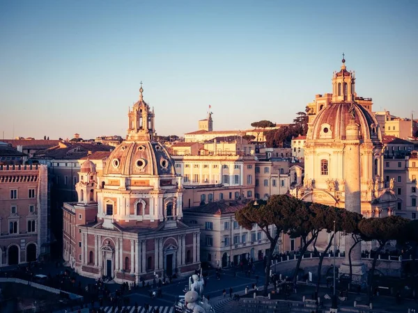 Trajan Piac Gyönyörű Épületekkel Rómában Olaszországban — Stock Fotó