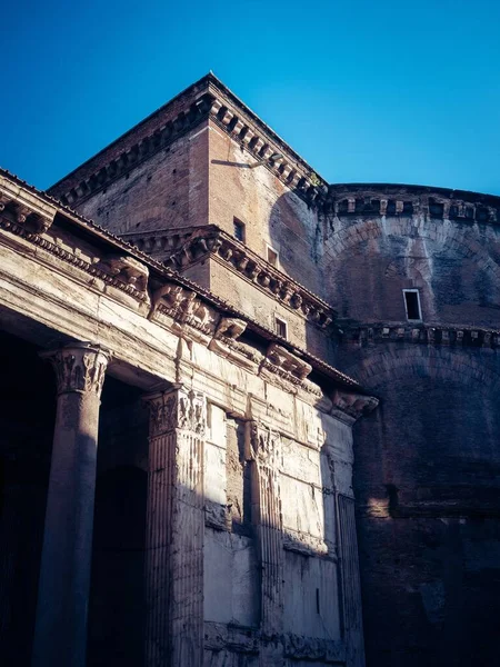 Het Historische Pantheon Overdag Rome Italië — Stockfoto