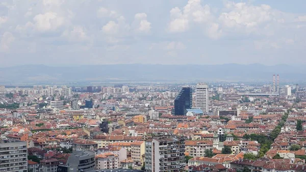 Beau Cliché Aérien Paysage Urbain Sous Ciel Nuageux Jour — Photo