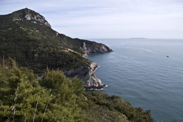 Una Hermosa Foto Costa Cerca Cala Grande — Foto de Stock