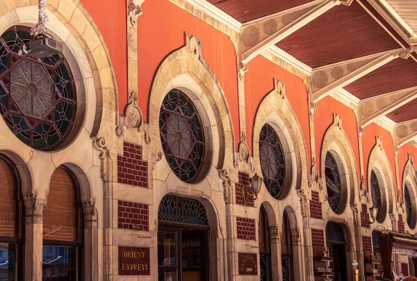 Die Fassade Des Sirkeci Konak Hotel European Turkey Mit Seinem — Stockfoto