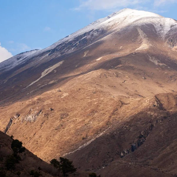 Barna Dombok Himalája Túrákon Bhutánban — Stock Fotó