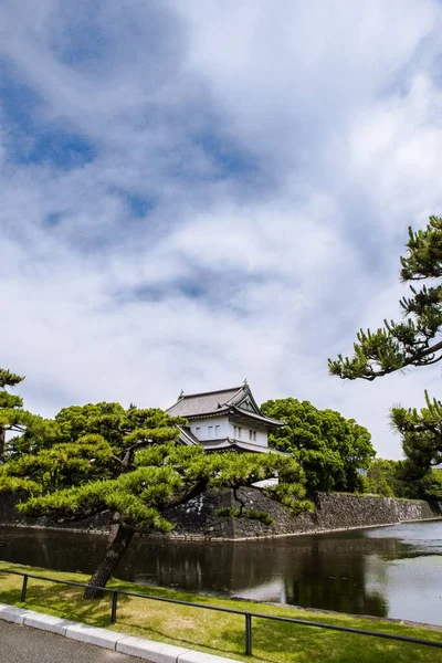 Una Toma Fascinante Del Palacio Imperial Tokio Día Brillante Japón —  Fotos de Stock