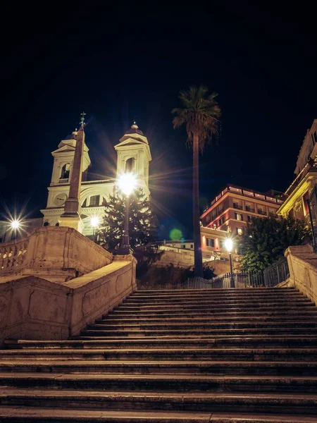 位于意大利罗马的西班牙阶梯 — 图库照片
