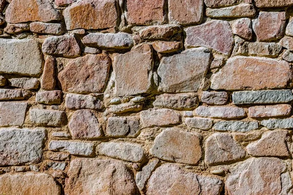 Крупный План Кирпичной Каменной Стены Идеально Подходит Заднего Плана — стоковое фото