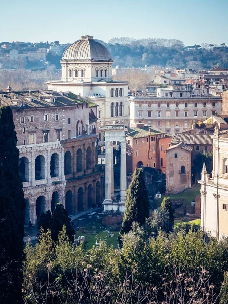 意大利罗马美丽建筑的立面照片 — 图库照片