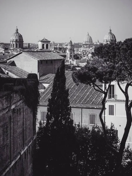 Disparo Vertical Los Museos Capitolinos Roma Italia —  Fotos de Stock