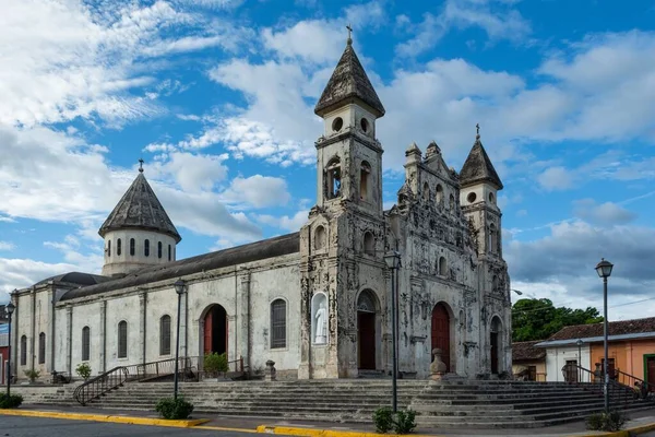 Granada Nicaragua Stycznia 2018 Iglesia Guadalupe Ubicada Calzada Ciudad Granada — Zdjęcie stockowe