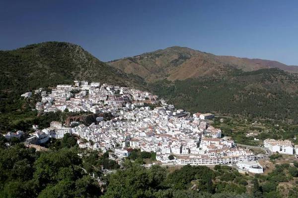 Flygbild Pueblos Blancos Spanien — Stockfoto