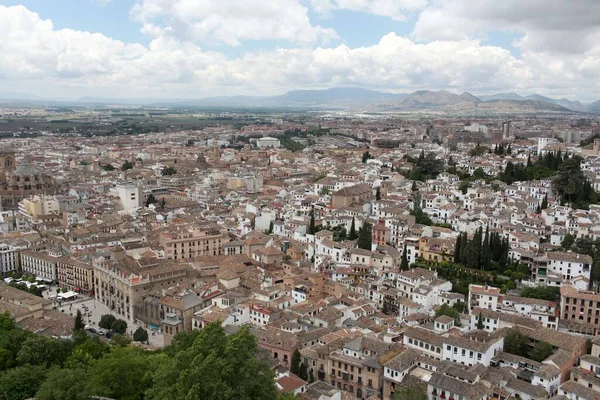 Vue Aérienne Grenade Espagne — Photo