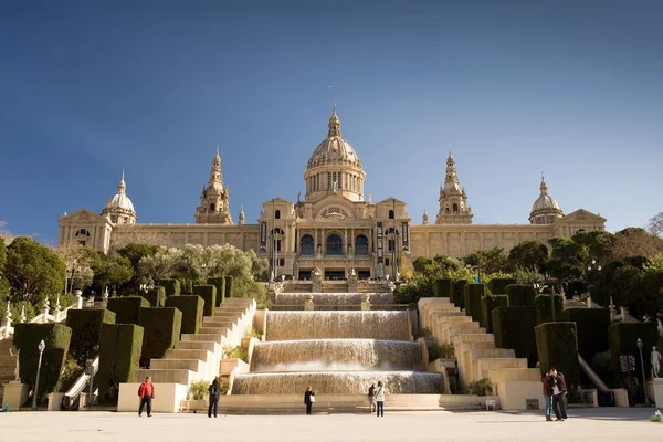 Barcelona Spain Mar 2013 Museu Nacional Art Catalunya Spain Square — Stock Photo, Image