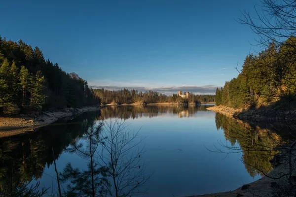 Eine Seenflucht Des Pink Lake Trail Gatineau Kanada Und Der — Stockfoto