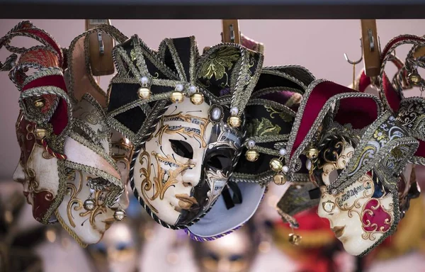 Festival Venecia Donde Las Máscaras Salen Por Todos Sus Canales —  Fotos de Stock