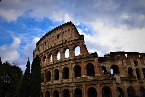 Rome Italien Oktober 2019 Colosseum Rom Flavian Amphitheater - Stock-foto