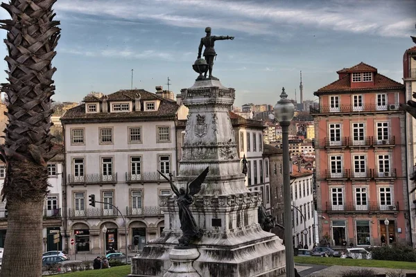 Praça Infante Henrique Porto Portugal — Fotografia de Stock