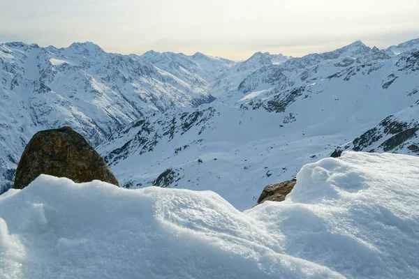 Panorama Dos Alpes Austríacos — Fotografia de Stock