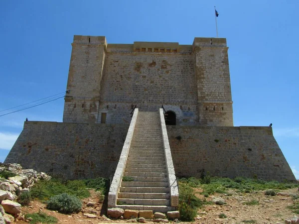 Comino Malta April 2014 Der Turm Santa Marija Wurde Vom — Stockfoto