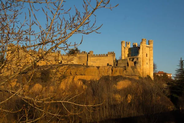 Castelo Histórico Valência Espanha Durante Pôr Sol — Fotografia de Stock