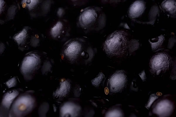 Primo Piano Frutta Bacca Jaboticaba Diffusa Sulla Superficie — Foto Stock