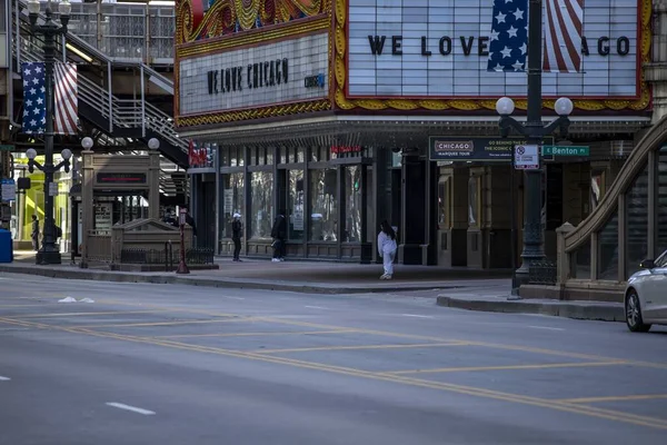 Chicago Stati Uniti Aprile 2020 Strade Del Centro Chicago Sono — Foto Stock