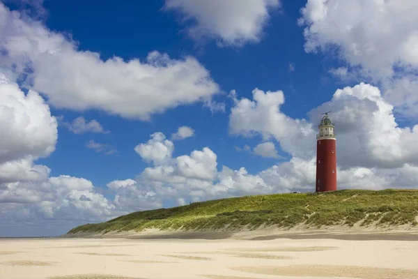 Een Prachtige Opname Van Het Witte Zandstrand Van Texel Heldere — Stockfoto