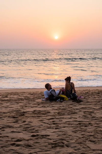 Гоа Индия Февраля 2020 Года Пляж Агонда Гоа Индия Февраля — стоковое фото