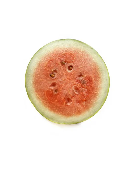 Closuep Shot Watermelon Slice Isolated White Background — Stock Photo, Image