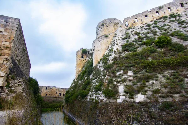 Krak Crac Des Chevaliers Ett Korsriddarslott Syrien Och Ett Viktigaste — Stockfoto