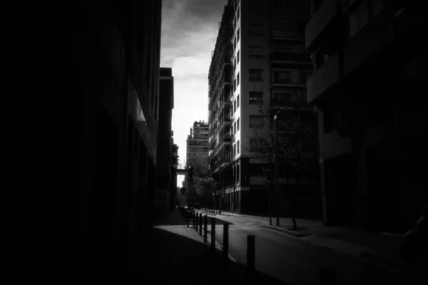 Empty Street Barcelona Coronavirus Pandemic Spain Europe — Stock Photo, Image