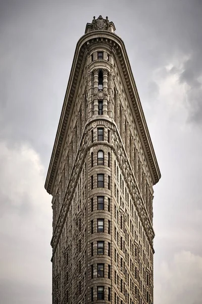 Eine Faszinierende Aufnahme Des Flatiron Gebäudes Madison Square Park Usa — Stockfoto