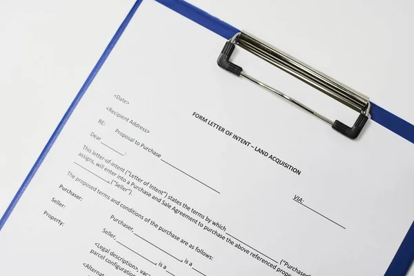 Een Close Van Een Juridisch Bindend Document — Stockfoto