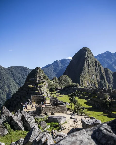 Plan Vertical Montagne Machu Picchu Cusco Pérou — Photo