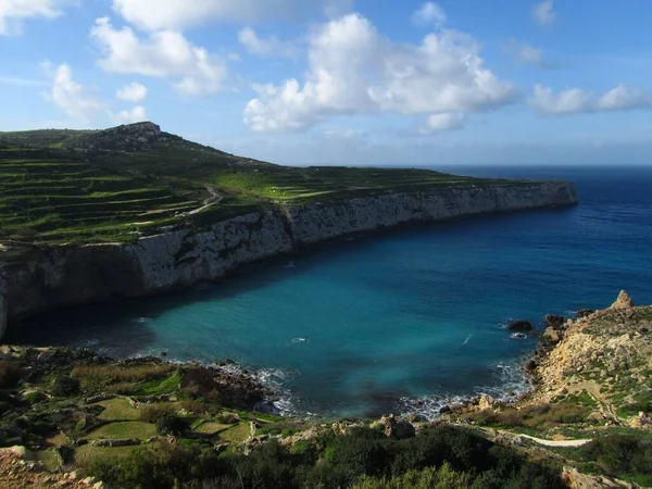 Fomm Rih Rabat Malta Luty 2014 Widok Krajobrazu Zatoki Fomm — Zdjęcie stockowe