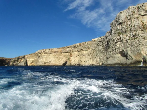 Comino Malta Április 2014 Tengeri Torony Épült Lovagok Rend Szent — Stock Fotó