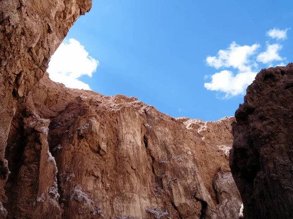 Una Hermosa Toma Del Gran Cañón Bajo Cielo Azul — Foto de Stock