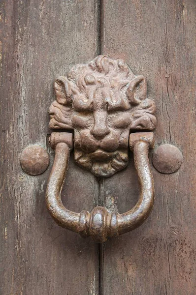 Vertical Shot Old Metal Door Knocker — Stock Photo, Image